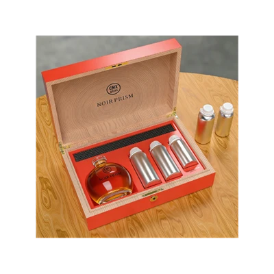 Parfum de boîte en bois de luxe